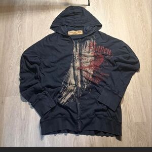SALVAGE "Raven's Lament Zip-Up Hoodie. Lr